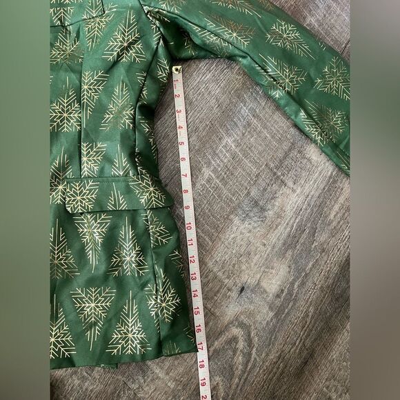 Suitmeister Holiday Snowflake Tree Blazer- Size Large - Picture 9 of 14